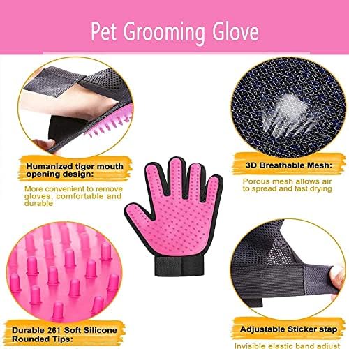 Pet Deshedding Brush Glove