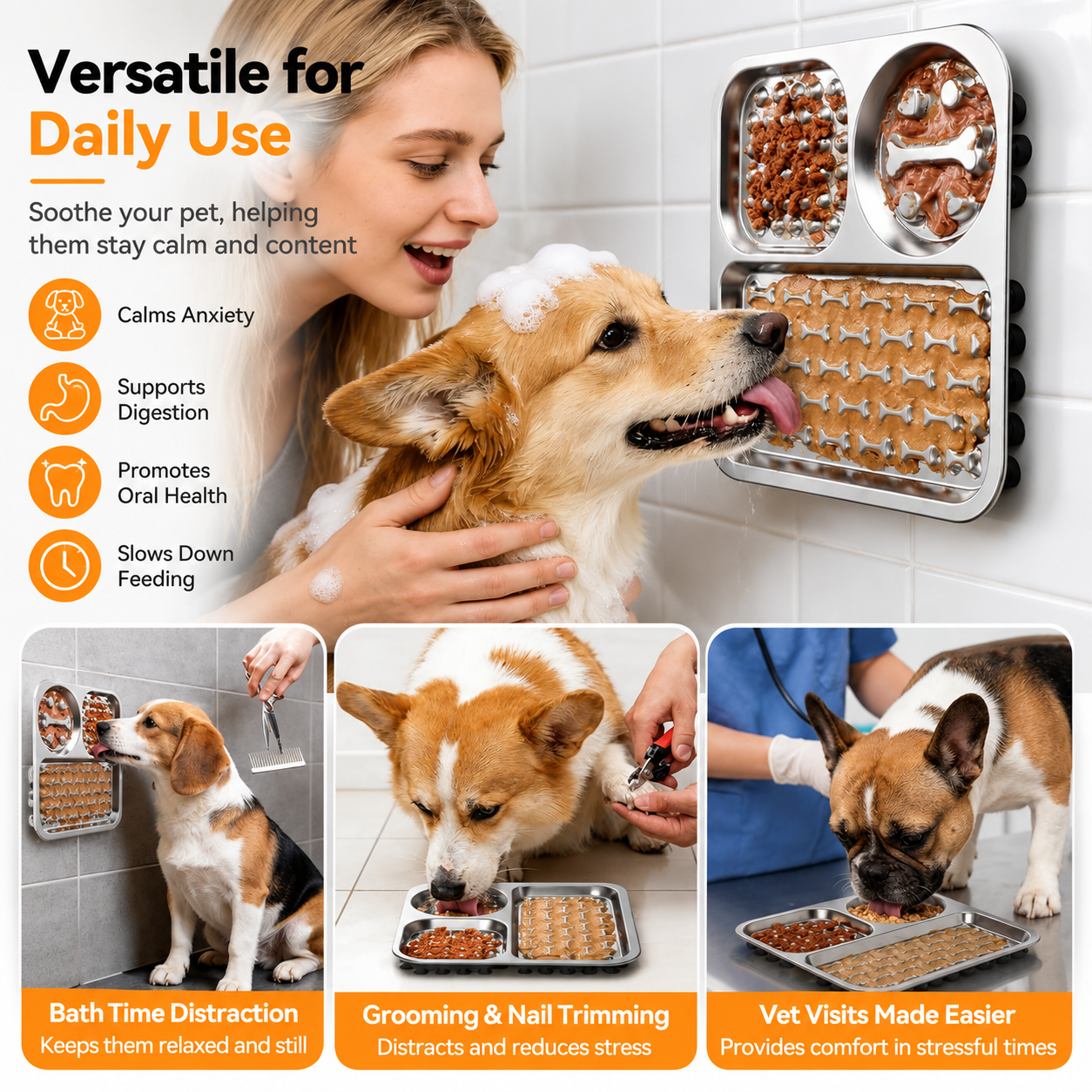 Stainless Steel Dog Lick Mat