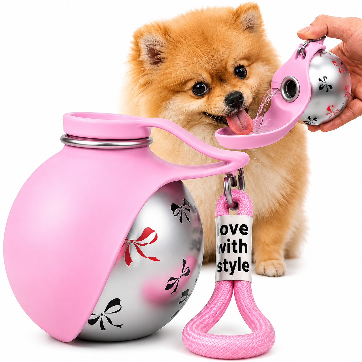 2 In 1 Portable Dog Water Bottle