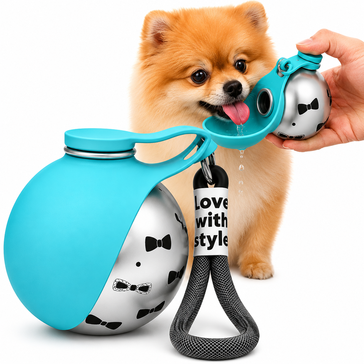 2 In 1 Portable Dog Water Bottle