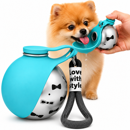 2 In 1 Portable Dog Water Bottle