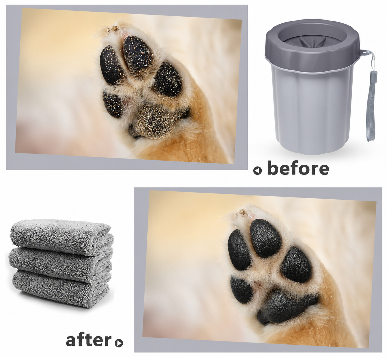 Dog Paw Cleaner Cup