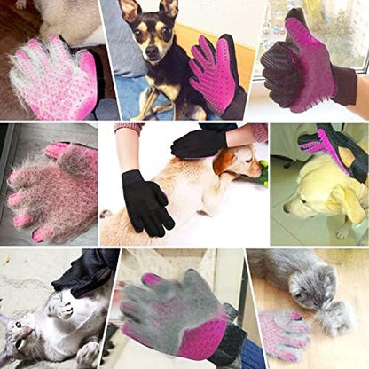 Pet Deshedding Brush Glove