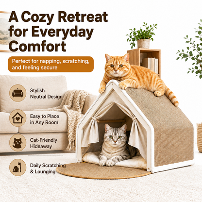 Foldable Sisal Cat House