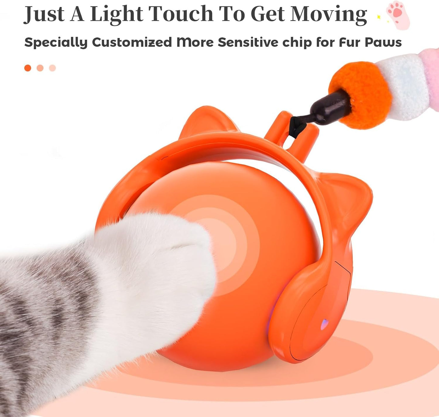 Automatic cat toy ball