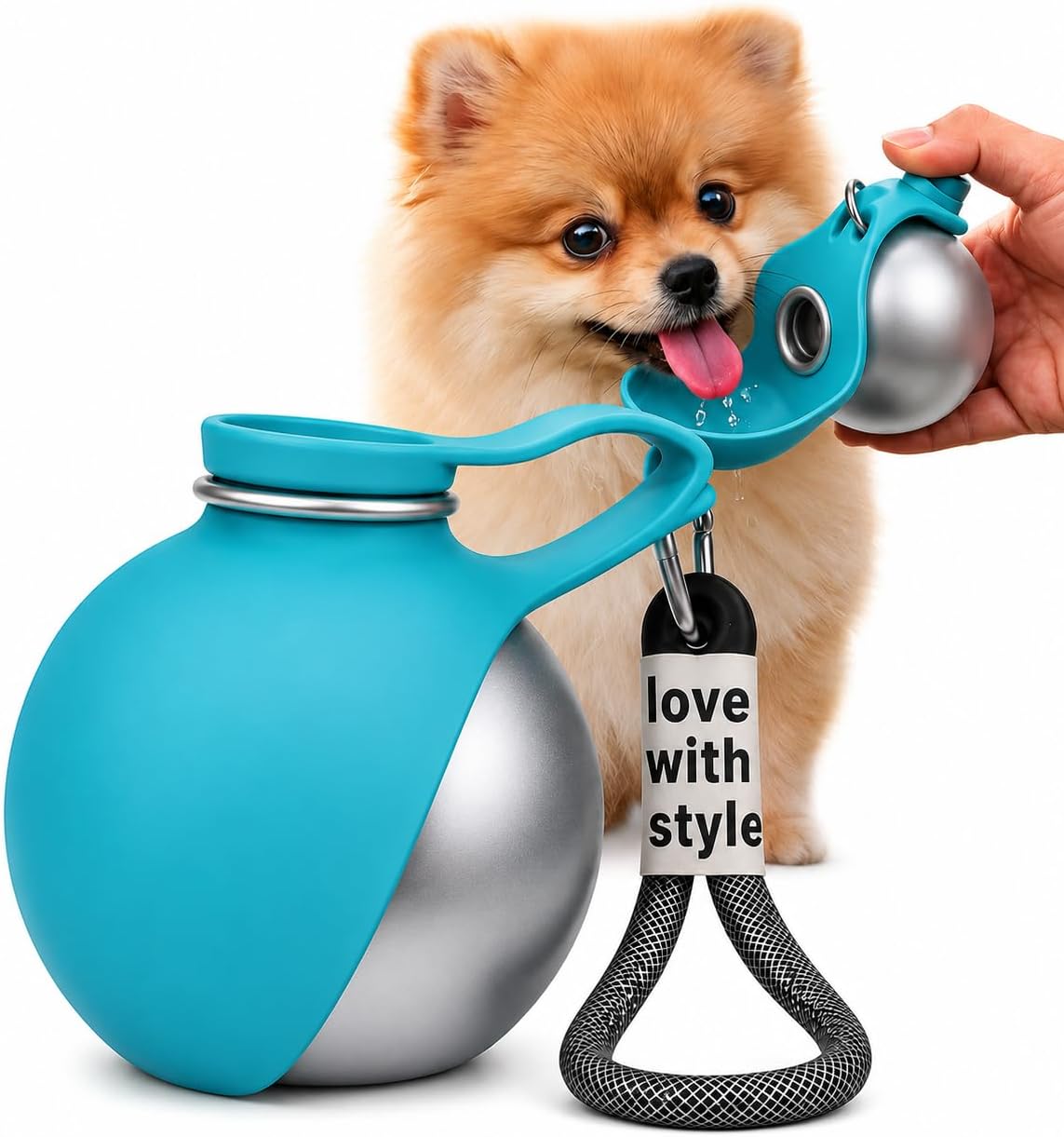 2 In 1 Portable Dog Water Bottle