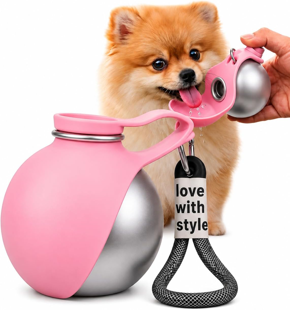2 In 1 Portable Dog Water Bottle
