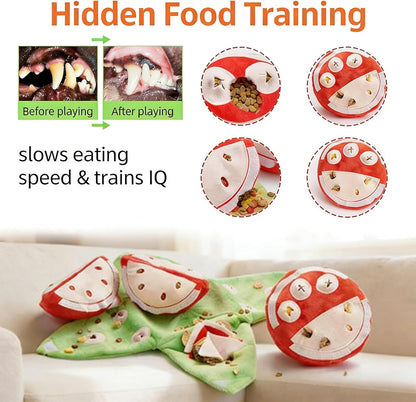 Pumpkin Puzzle  Plush Dog Toy