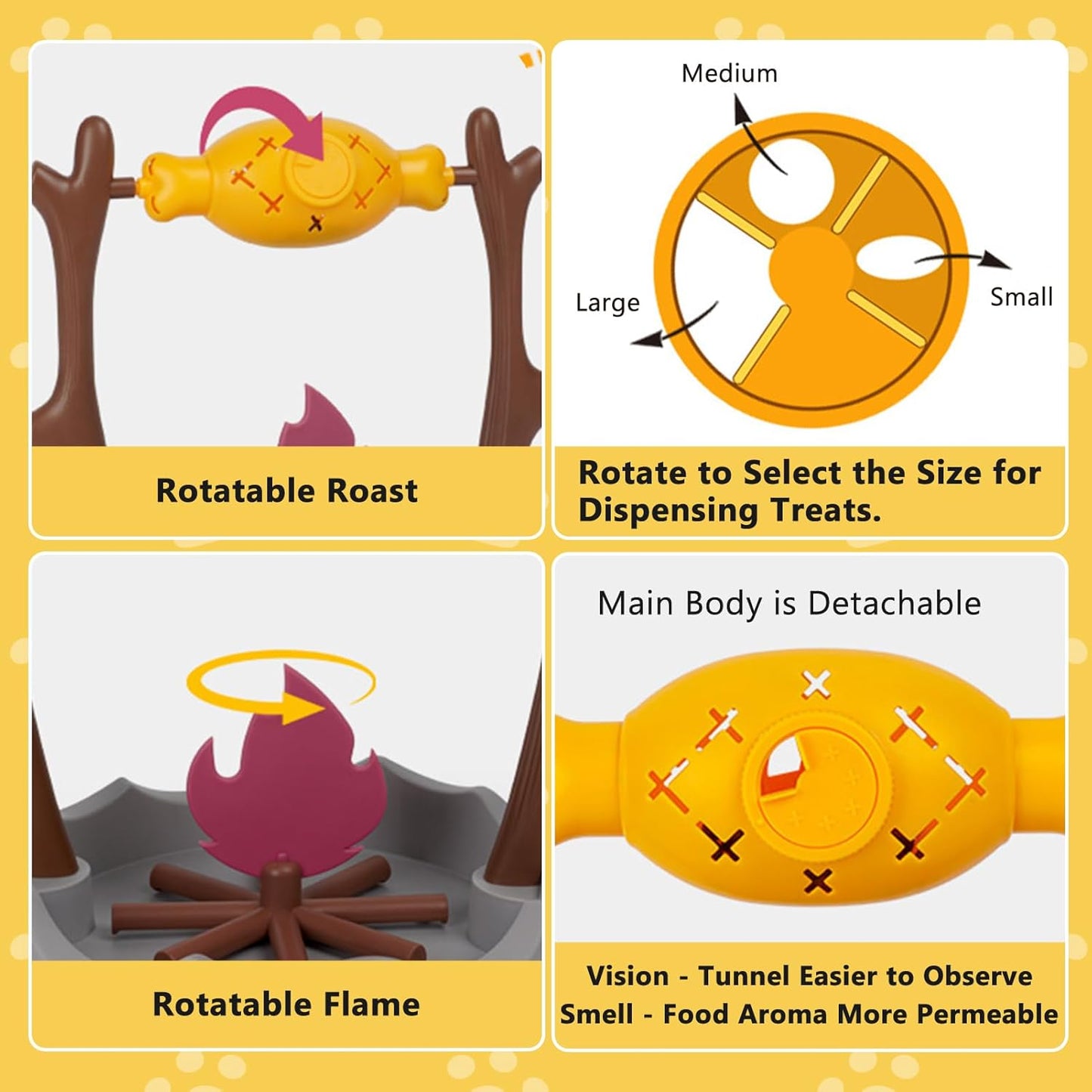 Campfire Interactive Treat-Dispensing Cat Toy