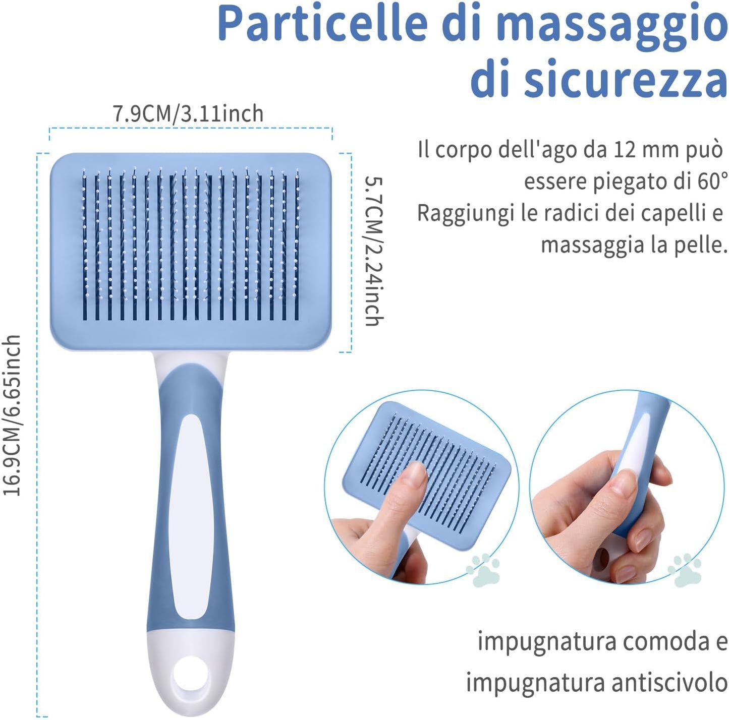 Self-Cleaning Slicker Brush