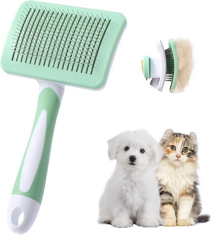Self-Cleaning Slicker Brush