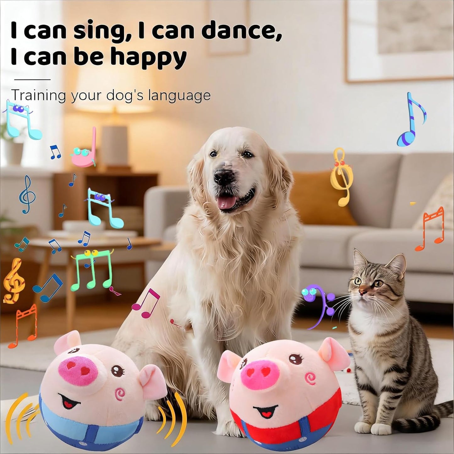 Electric Plush Jump Ball Toy