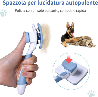 Self-Cleaning Slicker Brush