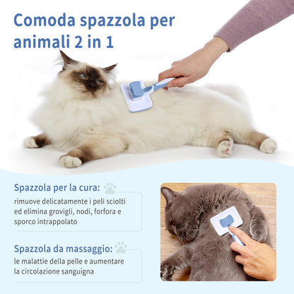 Self-Cleaning Slicker Brush