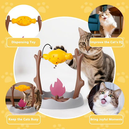 Campfire Interactive Treat-Dispensing Cat Toy