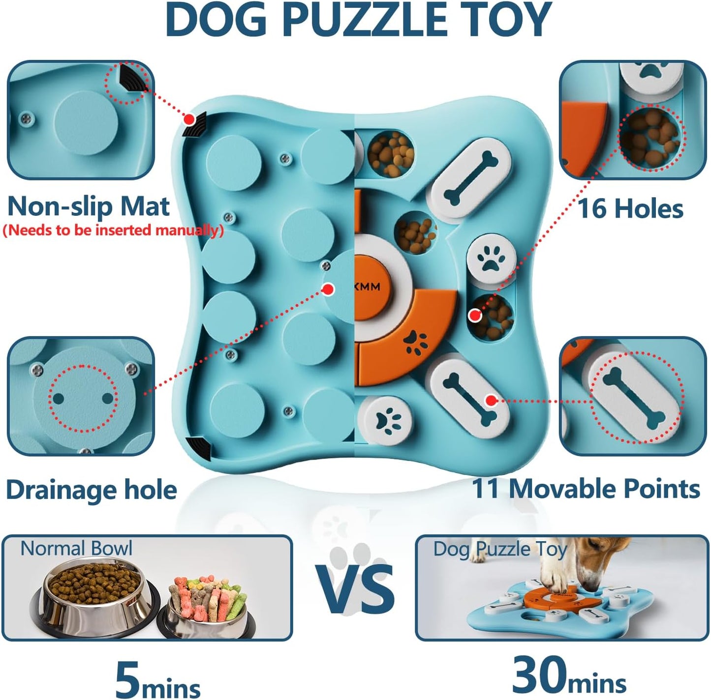 Dog puzzle feeder toy