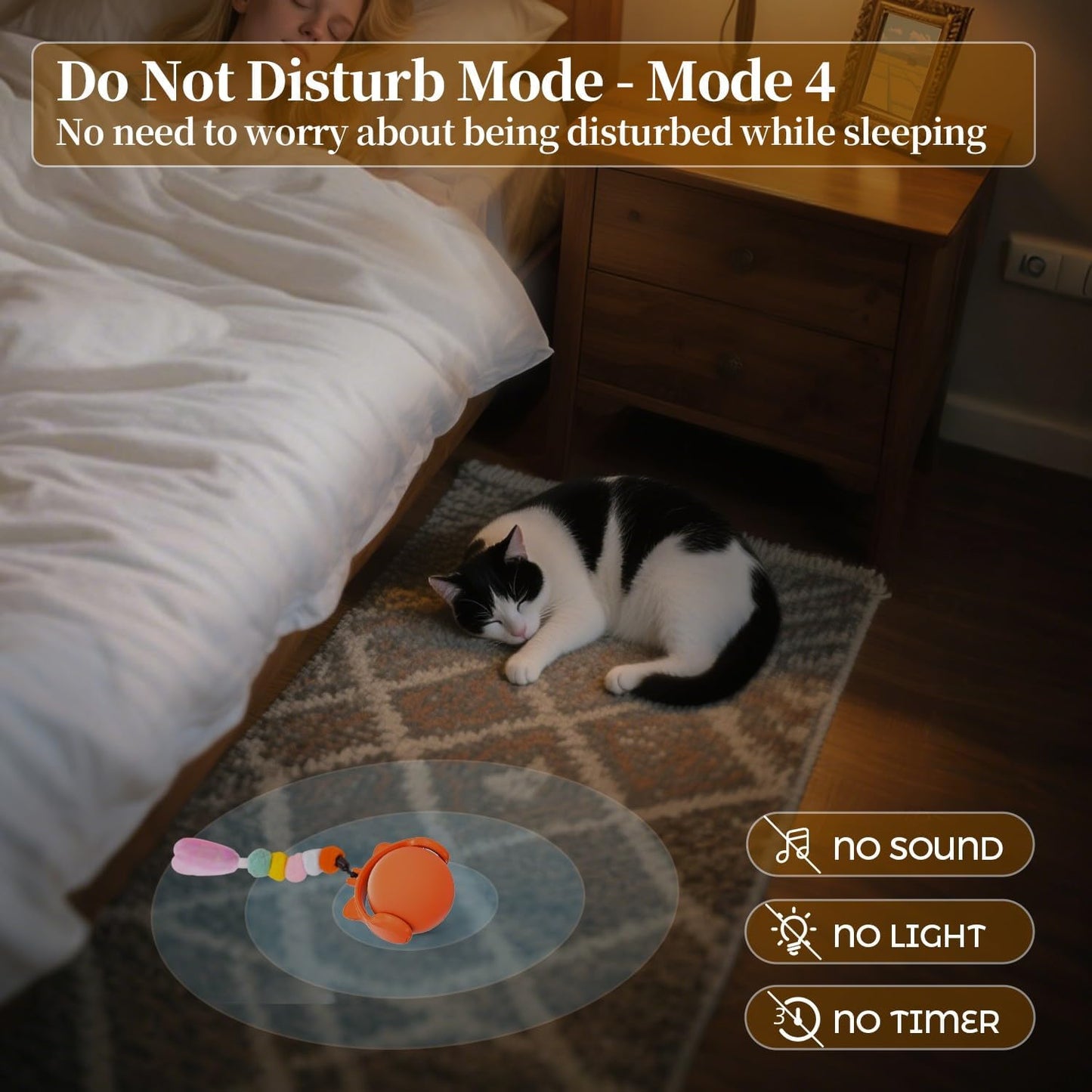 Automatic cat toy ball