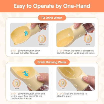 2 in 1 Dog Portable Water Bottle