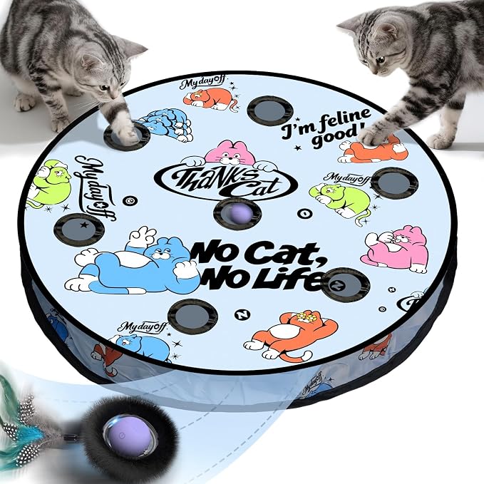Interactive Cat Maze Ball Mat