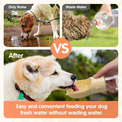 2 in 1 Dog Portable Water Bottle
