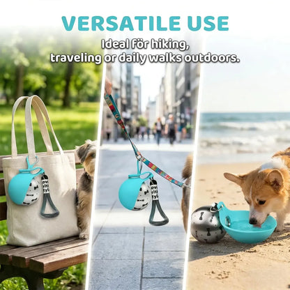 2 In 1 Portable Dog Water Bottle