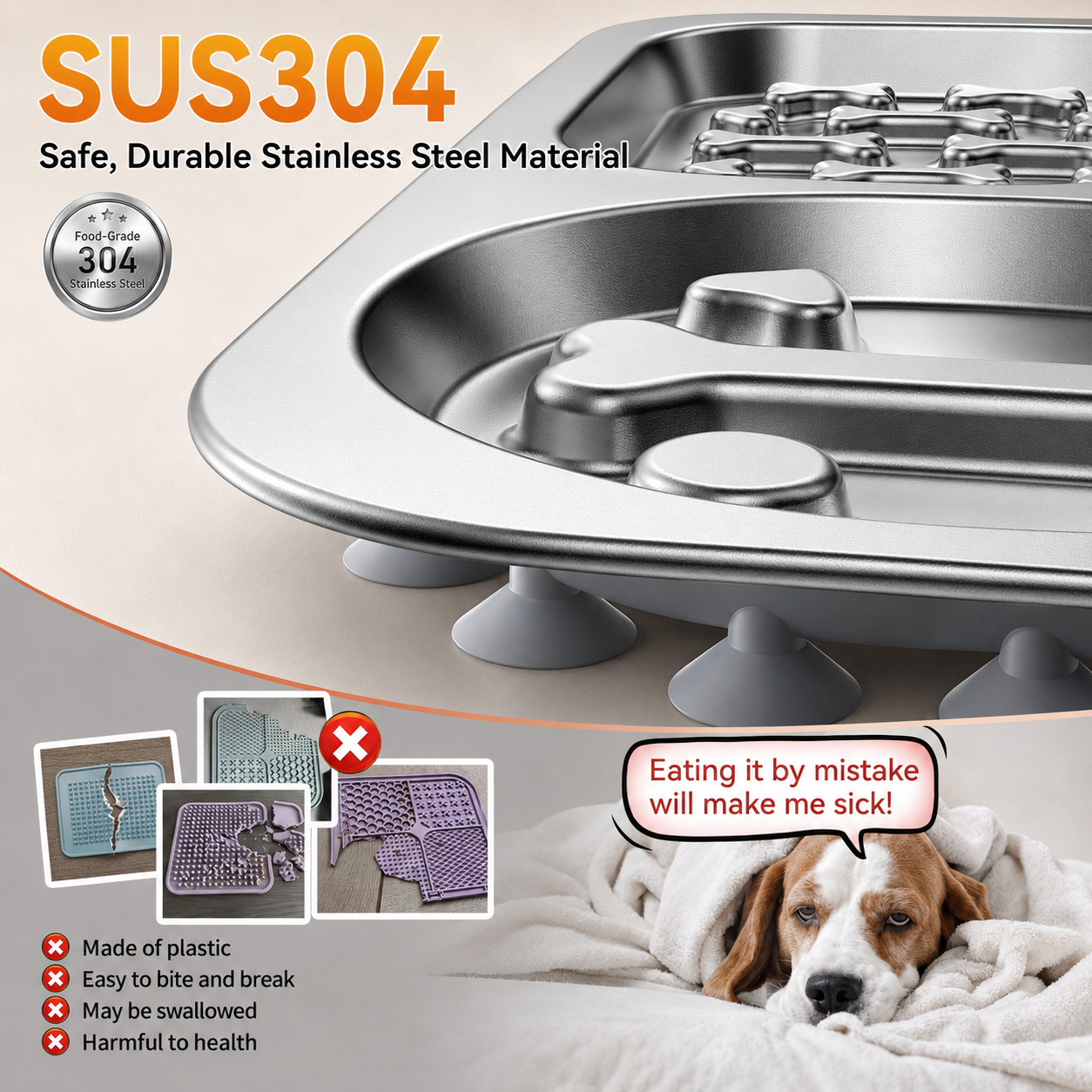 Stainless Steel Dog Lick Mat